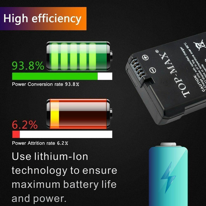 Top-Max 1080mAh Battery For Canon LP-E10 LPE10 LP E10 EOS 1100D 1200D