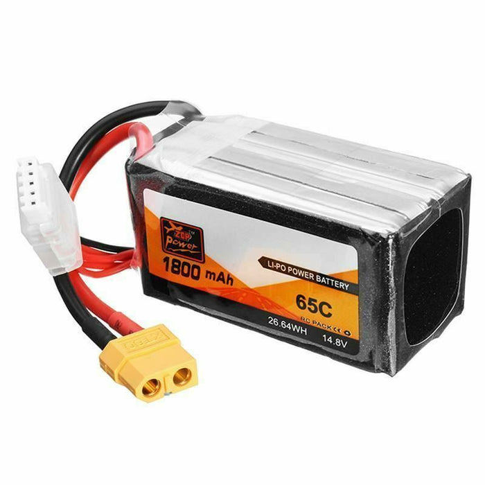 ZOP Power 14.8V 1800mAh 65C 4S Lipo Battery XT60 Plug