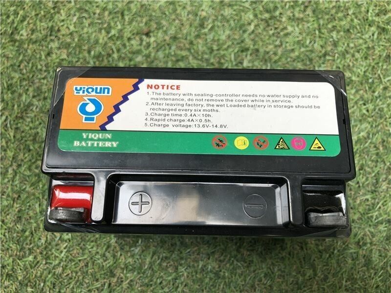 Battery for 15HP Chipper | Yiqun GT9L-BS | 12V 9A | Motorcycle ATV Quad Bike