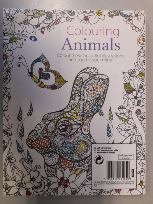 Adult Colouring Book: Colouring Animals - Paperback