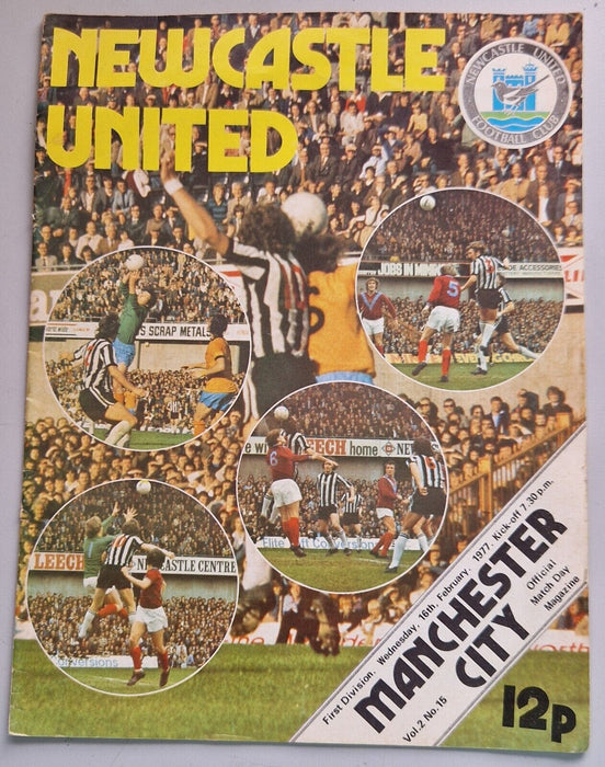 16/02/1977 Newcastle United v Manchester City