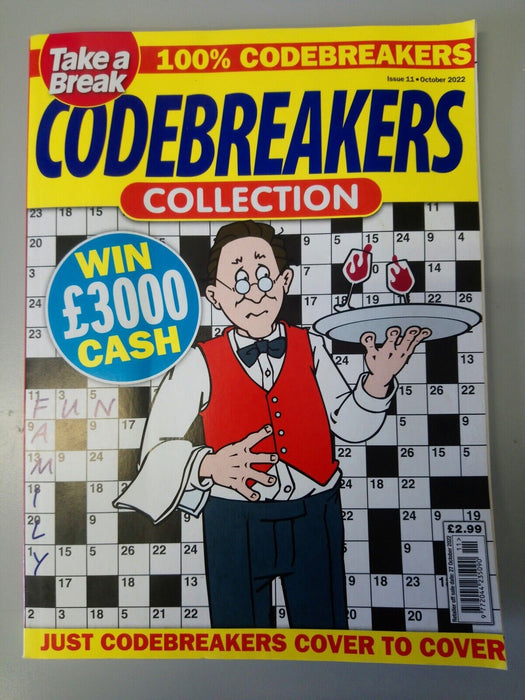 Take A Break Codebreakers Collection Puzzle Book Magazine #11 October 22