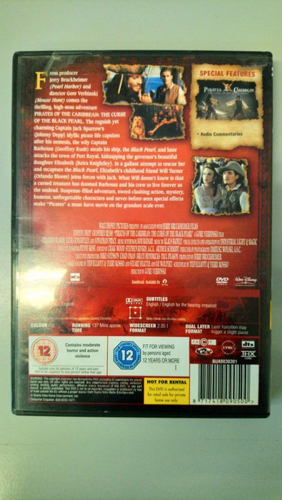 Pirates of the Caribbean - The Curse of the Black Pearl DVD