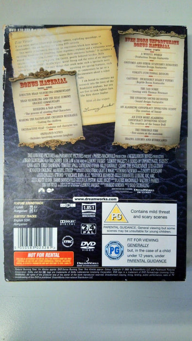 A Series of Unfortunate Events DVD