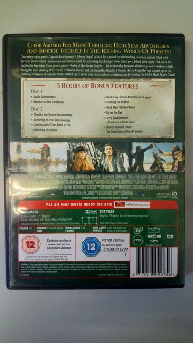 Pirates of the Caribbean - Dead Man's Chest DVD