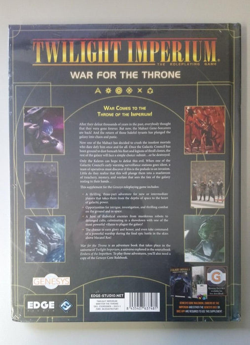 Twilight Imperium The Roleplaying Game: War for the Throne SEALED HARDBACK