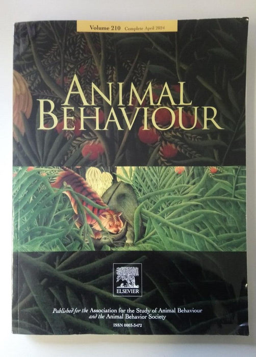 Animal Behaviour Journal Vol 210 Complete April 2024