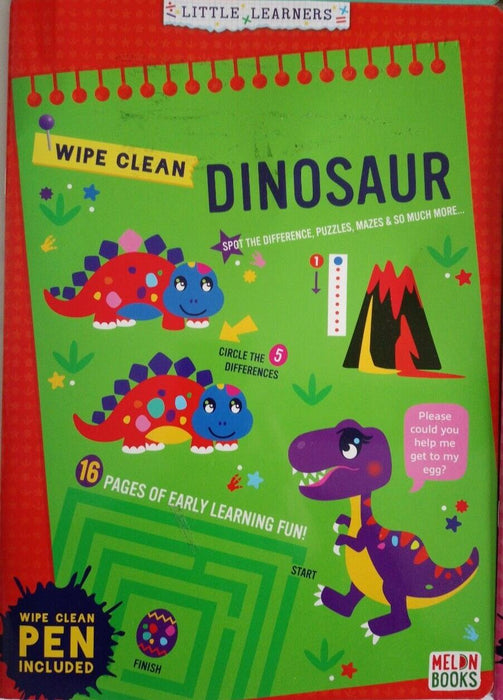 4 X Brand New Little Learners Kids Activity Wipe Clean Books