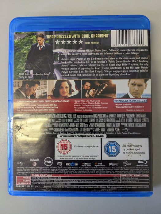 Public Enemies Blu-ray