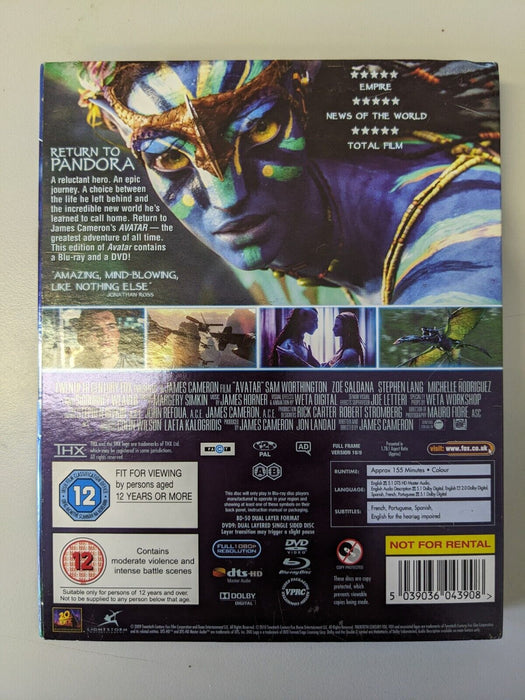 Avatar Blu-ray and DVD