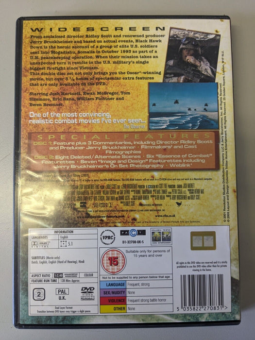 Black Hawk Down DVD