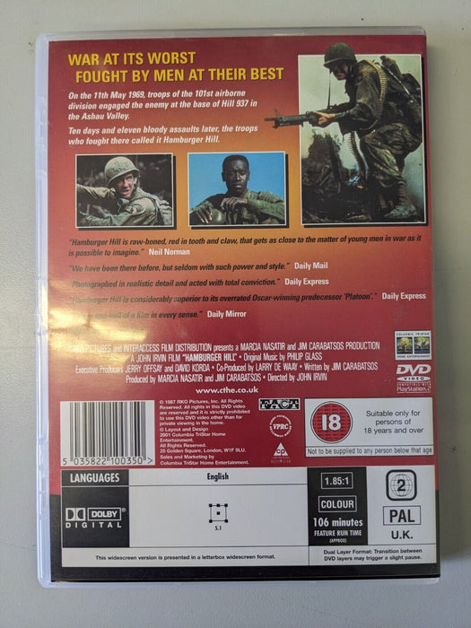 Hamburger Hill DVD