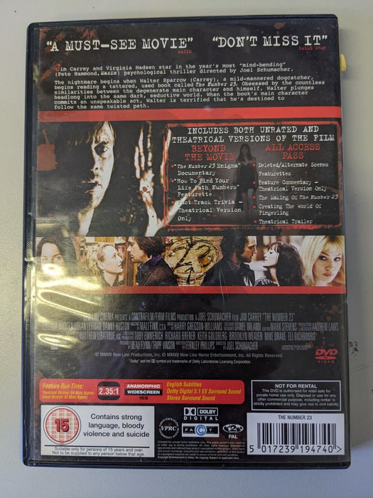 The Number 23 DVD