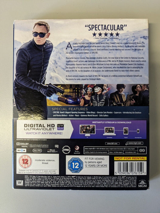 Spectre 007 Blu-ray