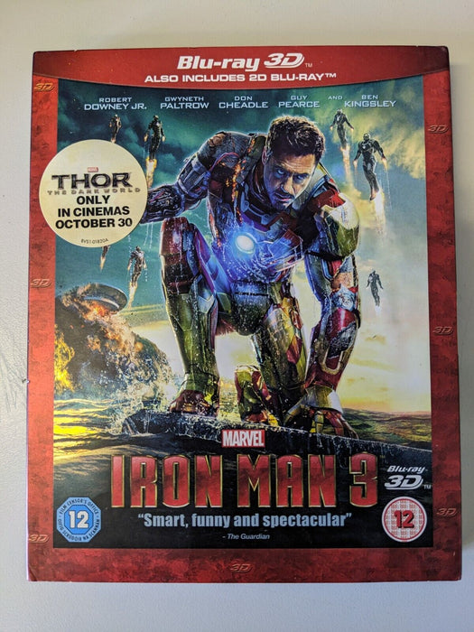 Iron Man 3 3D and 2D Blu-ray