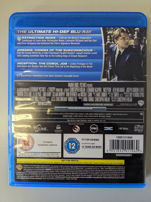 Inception Blu-ray