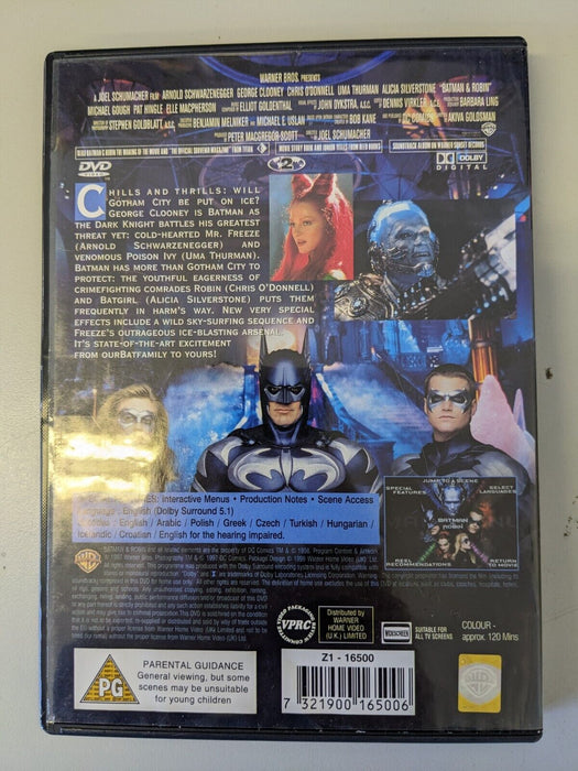 Batman and Robin DVD