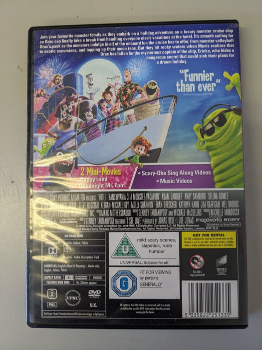 Hotel Transylvania 3 DVD