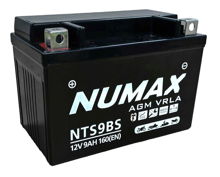 NTS9BS Numax AGM Motorbike Battery YTX9-BS