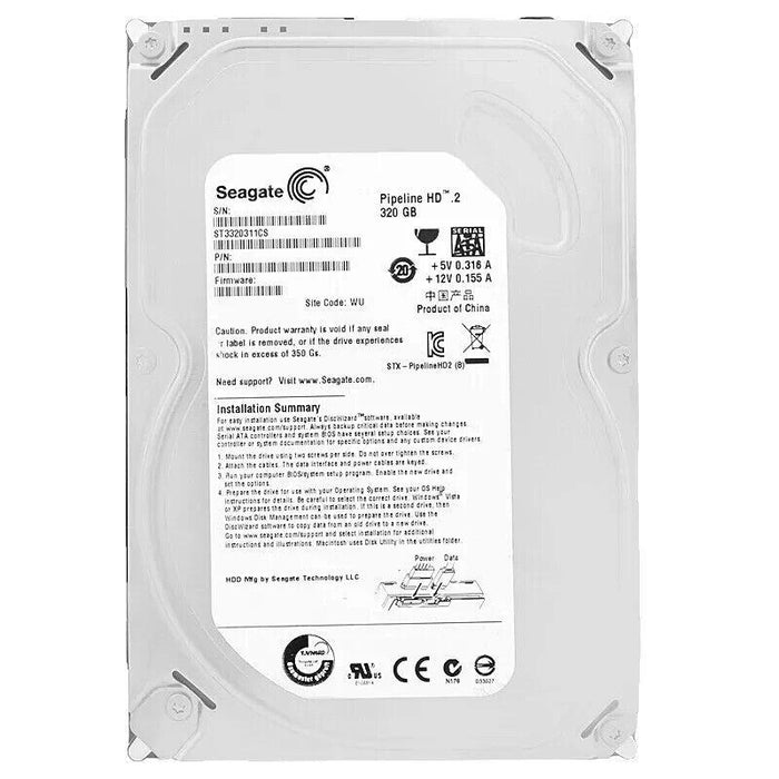 Seagate 320Gb ST3320311CS 8Mb Cache 5900Rpm SATA II 3,5'' Inch