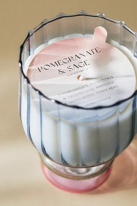 anthropologie pomegranate and sage candle