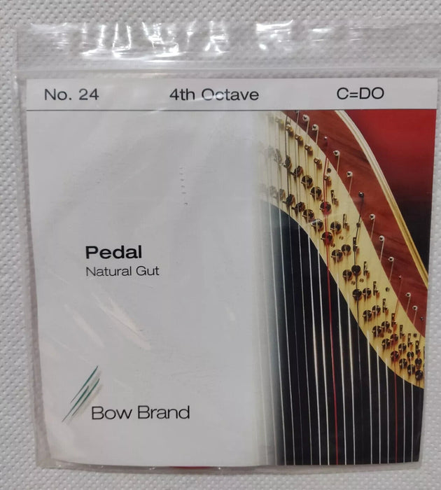 Pedal Harp 4rd Octave C=DO No. 24 String Natural Gut Bow Brand