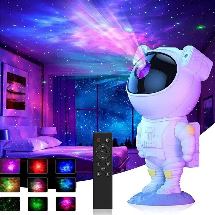 Astronaut LED Starry Galaxy Projector Night Light Lamp Nebula Moon Star w/Remote