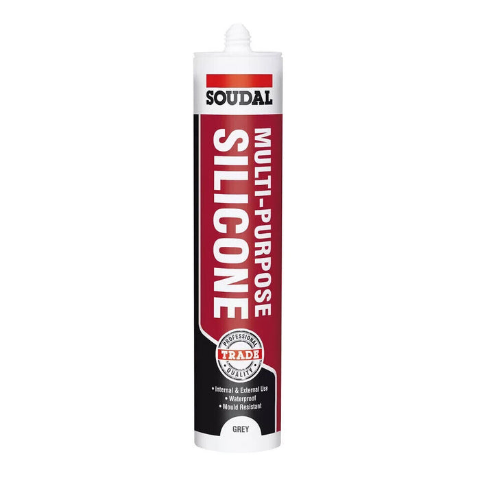 Soudal Trade Silicone Sealant Multi Purpose Constrction Flexible with Fungicide