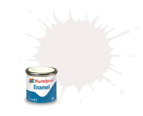 Enamel Model Paint Humbrol 14ml white matt #34