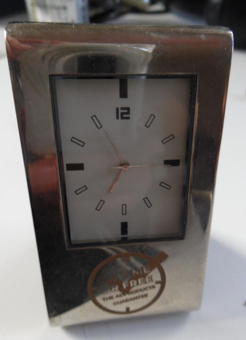 3" Desk Clock Silver