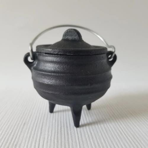 Witch Casket Cast Iron Altar Cauldron No Metal Carry Handle Included