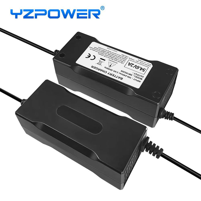 YZPOWER 54.6V 4A Battery Charger With XLR Cable