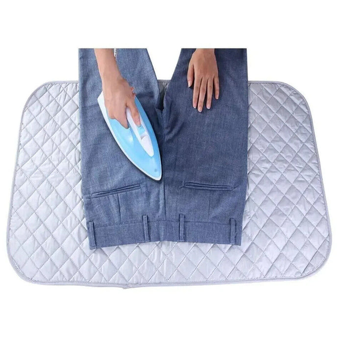 IRON ANYWHERE TRAVEL IRONING MAT PREMIUM QUILTED MAGNETIC PORTABLE FOLDING PAD