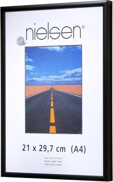 Nielsen Pearl Matt Black A4/ 21 x 29.7 cm Certificate Frames