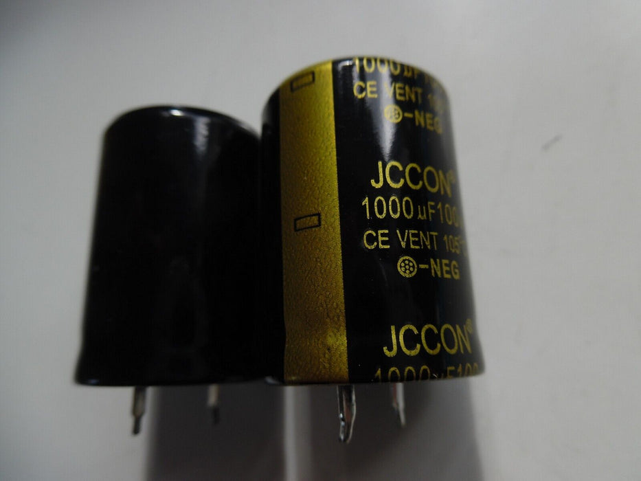 jccon 1000uf100v capacitors x 2 ce vent 105 degree