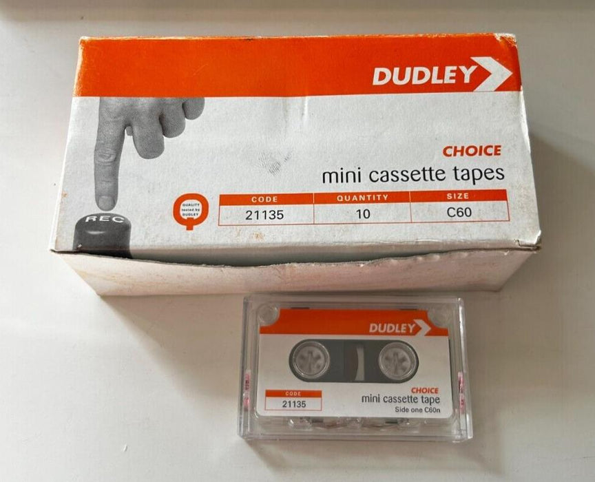 Dudley Choice 10 x Mini Cassette Tapes size C60 21135