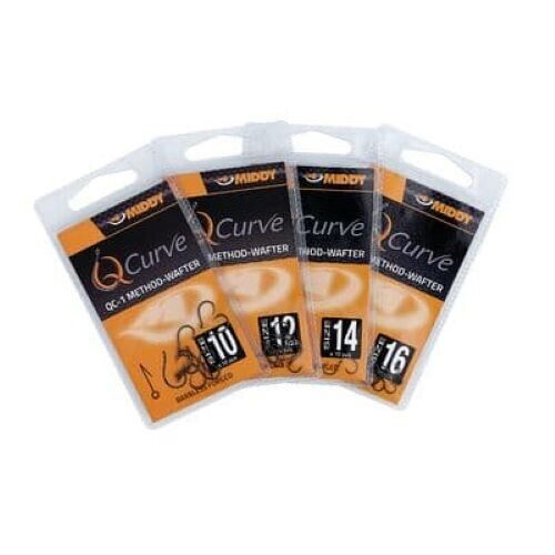 MIDDY QC-1 Method-Wafter Eyed Hooks size 14 (10pc pkt)