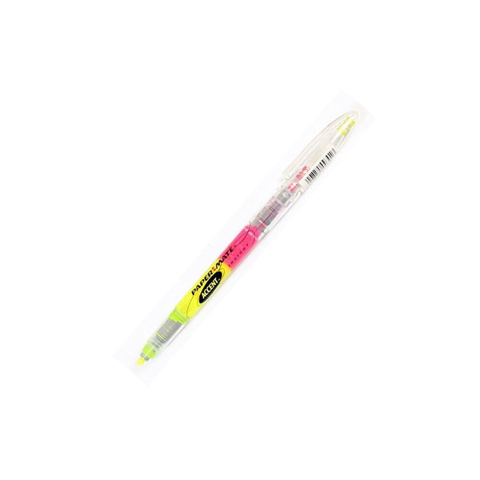 Underlining marker 2 in 1 paper mate accent insight pink - yellow 3mm