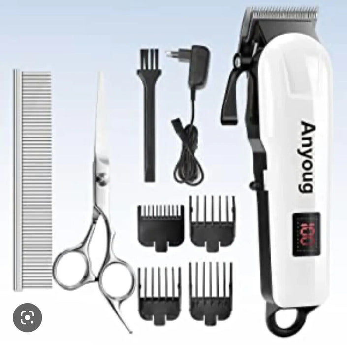 Professional Pet Anyoug Dog Grooming Clippers Hair Trimmer Electric Shaver Set.