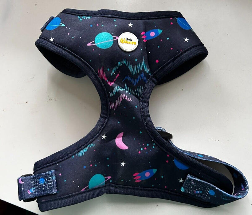 Little Walkies Dog Harness Medium Outer Space Midnight Blue