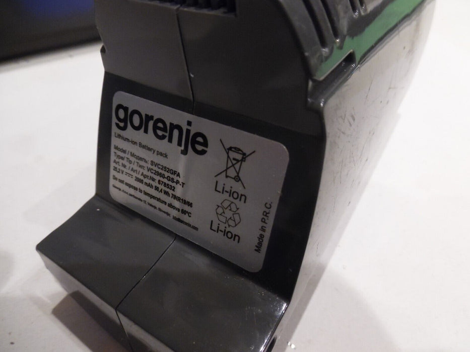 svc252gfa battery for Gorenje vacuum