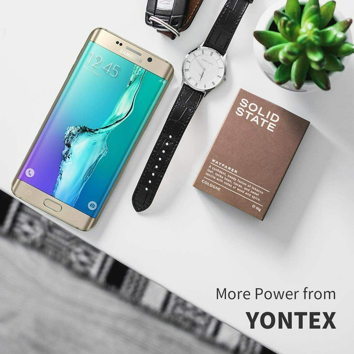 YONTEX Galaxy S6 Edge (Gold) Battery with Back Glass Replacement and Complete Re