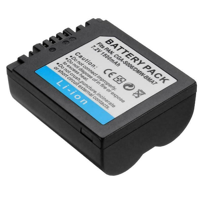 Replacement Battery For Panasonic Lumix CGR-S006E CGA-S006E/1B CGR-S006