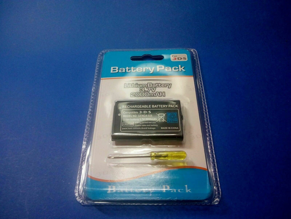 Replacement Rechargeable Battery for Nintendo 3DS  2DS 2000mAh Plus driver