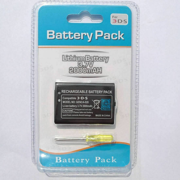 Replacement Rechargeable Battery for Nintendo 3DS  2DS 2000mAh Plus driver