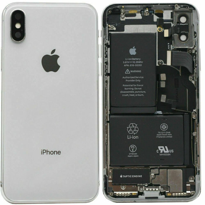 Genuine iPhone X Replacement Housing Assembly Battery Original UK White