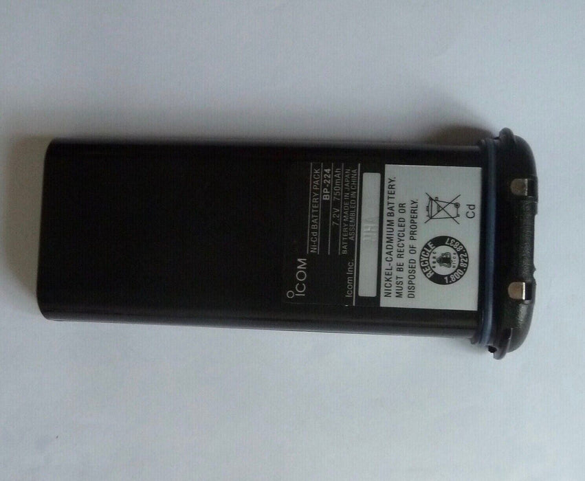 Icom BP-224 750mAh Ni-Cd Battery Pack Marine Handheld VHF Radio