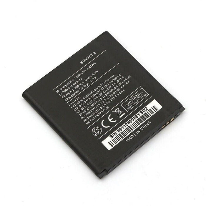 Battery For Wiko Sunset 2, 1300mAh Li-ion, New