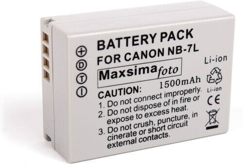 Battery Pack NB-7L For Canon G10 G11 G12 SX30IS rechargeable