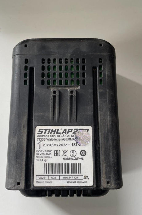 Stihl AP200 Lithium-ion Cordless 4.8Ah Battery 36v Used